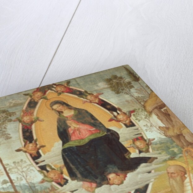 Virgin in Glory with St. Gregory and St. Benedict by Bernardino di Betto Pinturicchio
