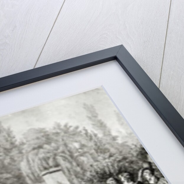 Students from the Ecole Polytechnique at the tomb of Gaspard Monge, September 1818 by Hippolyte Lecomte