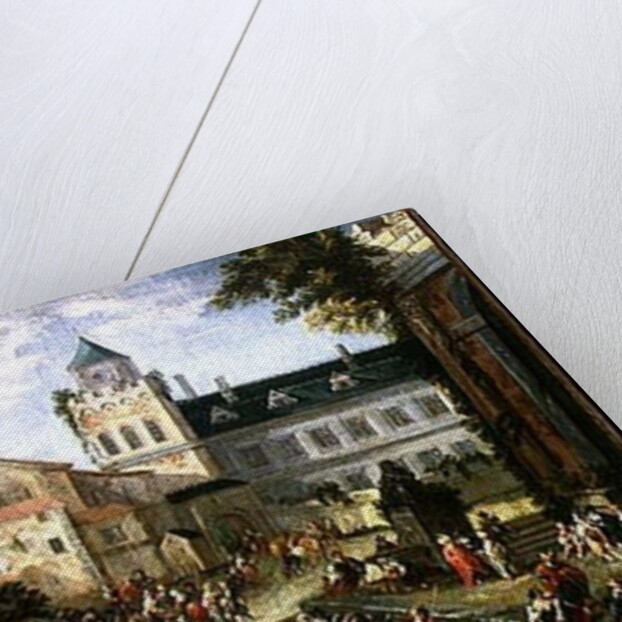 Market on the Banks of a River by Mathys Schoevaerdts