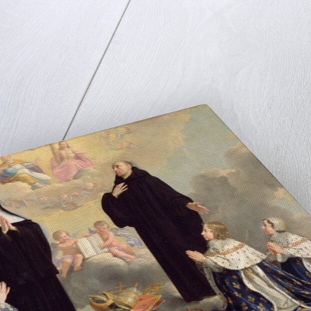 Anne of Austria and her Children at Prayer with St. Benedict and St. Scholastica, 1646 by Philippe de Champaigne