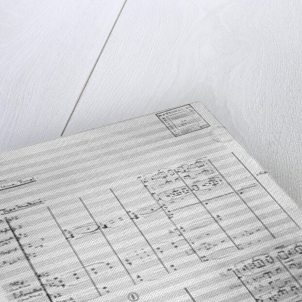 Score sheet of Act 1 of 'Pelleas and Melisande', 1902 by Claude Debussy