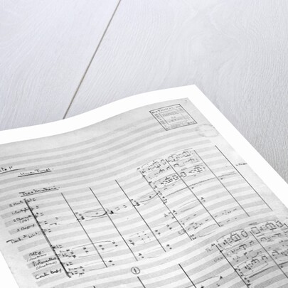 Score sheet of Act 1 of 'Pelleas and Melisande', 1902 by Claude Debussy