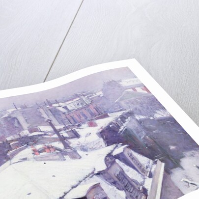 View of Roofs or Roofs under Snow, 1878 by Gustave Caillebotte