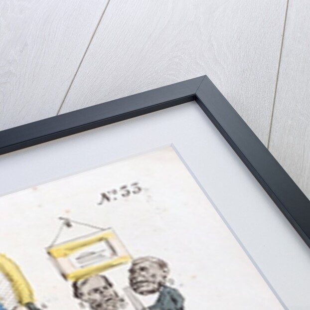 Une Partie de Billard au Cercle Imperial, caricature of Second Empire society, issue 33 of 'Actualites', 1870 by French School