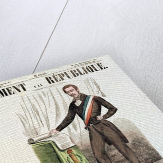 Illustrated lyric sheet for 'Serment a la Republique', c.1848-52 by French School