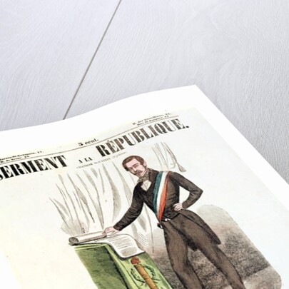 Illustrated lyric sheet for 'Serment a la Republique', c.1848-52 by French School