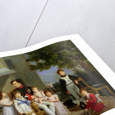 Portrait of Napoleon Bonaparte with his Nephews and Nieces on the Terrace at Saint-Cloud, 1810 by Louis Ducis