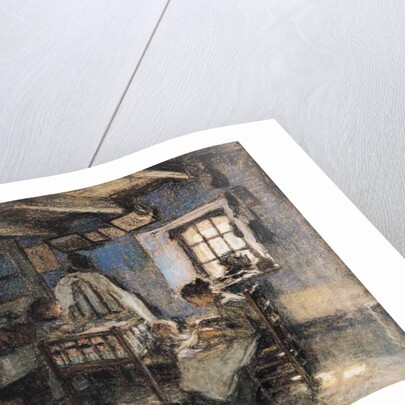 Domestic Interior, Wissant, 1913 by Leon Augustin Lhermitte