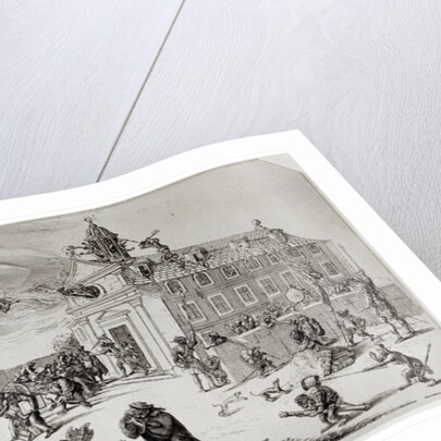 Fire at the Temple of Charenton, c.1685 by French School