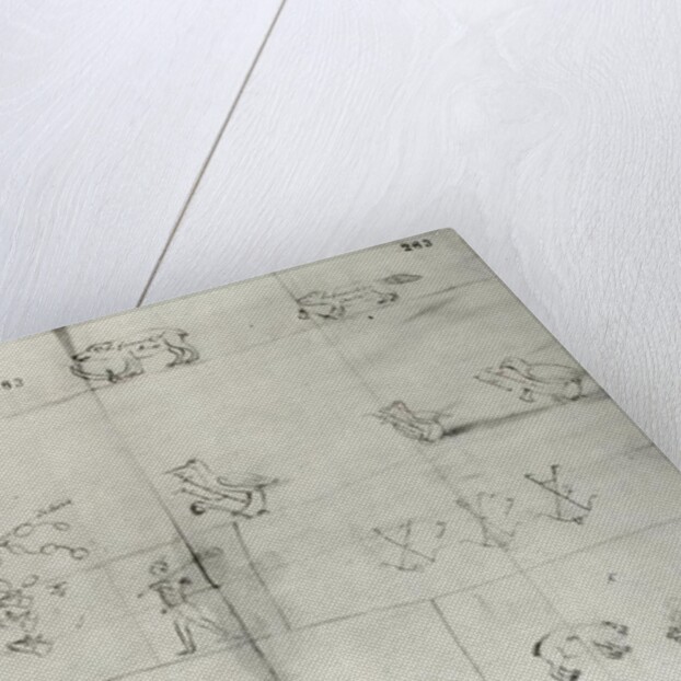 Iroquois pictogram, 12th July 1666 by Pierre Joseph Chaumonet