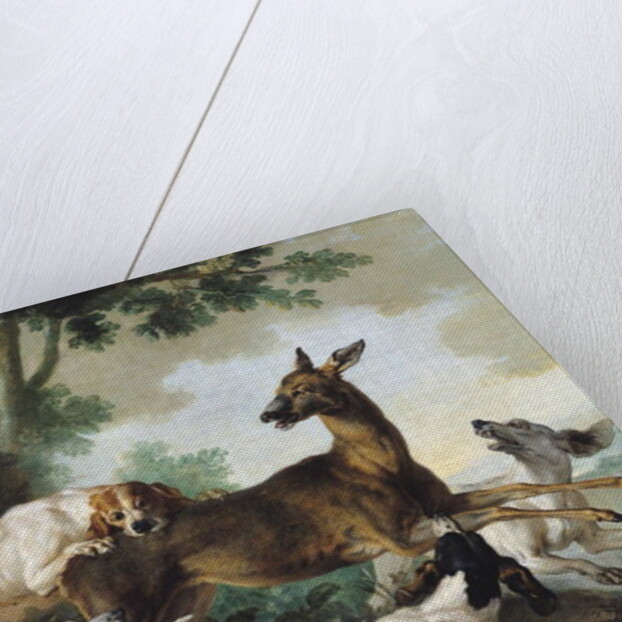 A Deer Chased by Dogs, 1725 by Jean-Baptiste Oudry