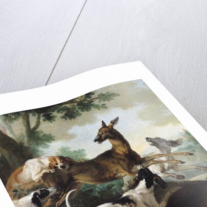 A Deer Chased by Dogs, 1725 by Jean-Baptiste Oudry