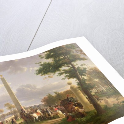 Meeting between Napoleon I and Pope Pius VII in the Forest of Fontainebleau in 1804, 1808 by Alexandre Hyacinthe Dunouy