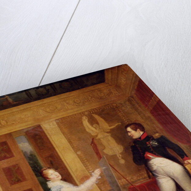 Marie Louise of Habsbourg Lorraine Painting a Portrait of Napoleon I by Alexandre Menjaud