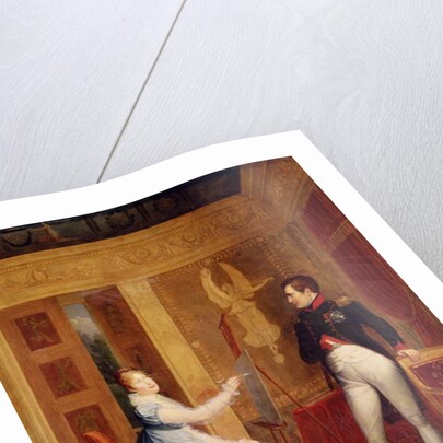 Marie Louise of Habsbourg Lorraine Painting a Portrait of Napoleon I by Alexandre Menjaud