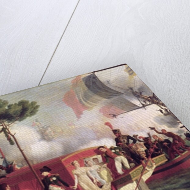 Napoleon I and Marie Louise Disembarking at Antwerp, 1810 by Louis Philippe Crepin