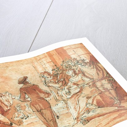 Theatrical Scene by Claude Gillot