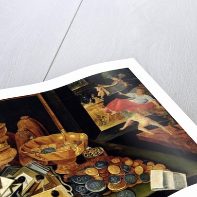 The Miser's Treasure by Flemish School