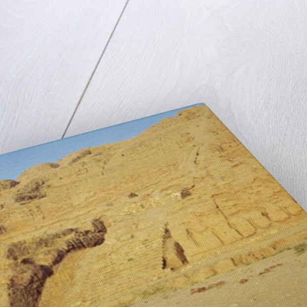 View of the steps, terraces and Zoroastrian temple by School Afghan