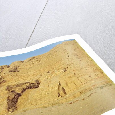 View of the steps, terraces and Zoroastrian temple by School Afghan
