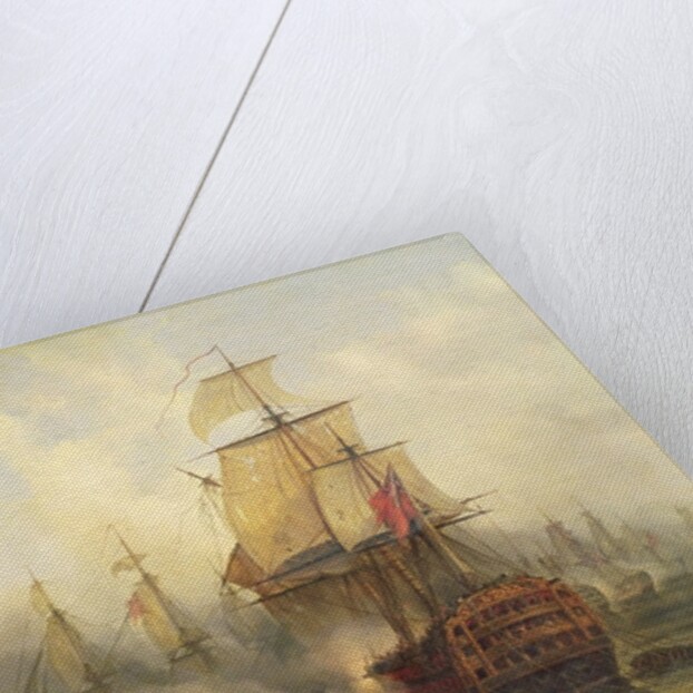 The Redoutable at Trafalgar, 21st October 1805 by Auguste Etienne Francois Mayer