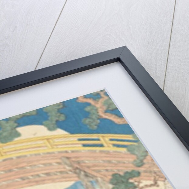 Fan Bridge by Moonlight by Yashima Gakutei