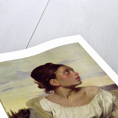 Young Orphan in the Cemetery, 1824 by Ferdinand Victor Eugene Delacroix