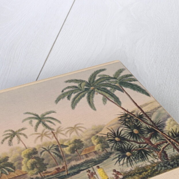 Village of Matavae, Tahiti, 19th century by French School