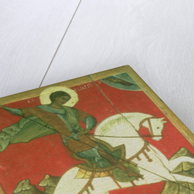 Icon of St. George and the Dragon by Novgorod School
