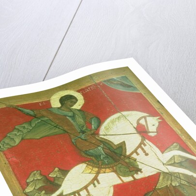 Icon of St. George and the Dragon by Novgorod School