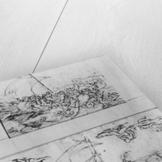 Two sketches for The Raft of the Medusa, c.1819 by Theodore Gericault