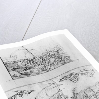 Two sketches for The Raft of the Medusa, c.1819 by Theodore Gericault