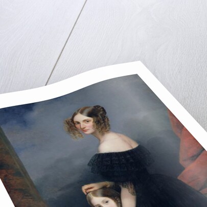 Portrait of Anne-Louise Alix de Montmorency, with her daughter, c.1840 by Claude-Marie Dubufe