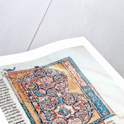 Ms 19 fd2 Historiated initial 'B' depicting King David by French School