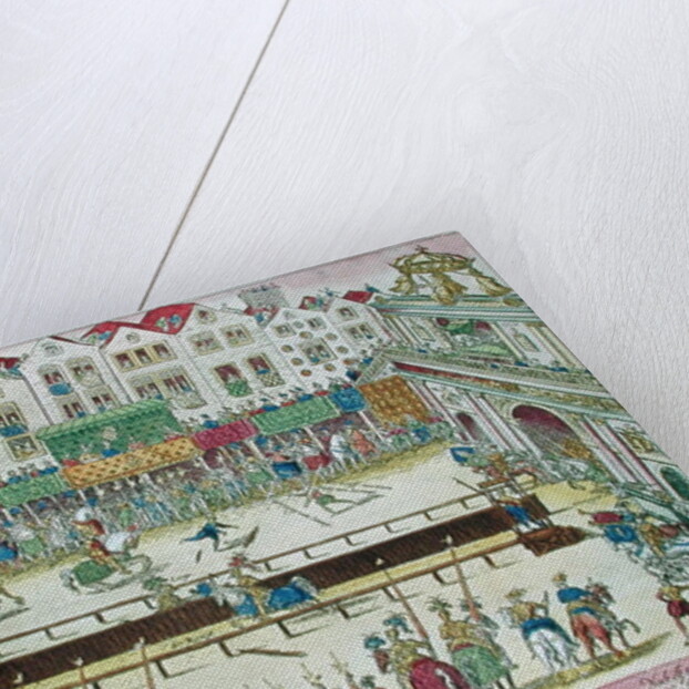 Tournament during which Henri II was injured by the Count of Montgomery and died ten days later, 30th June 1559 by Franz Hogenberg