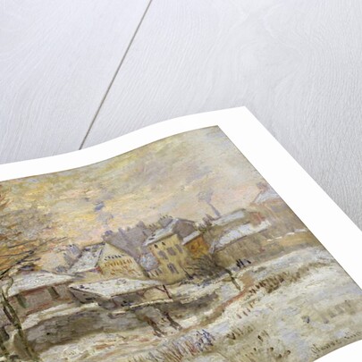 Snow effect with setting sun, 1875 by Claude Monet