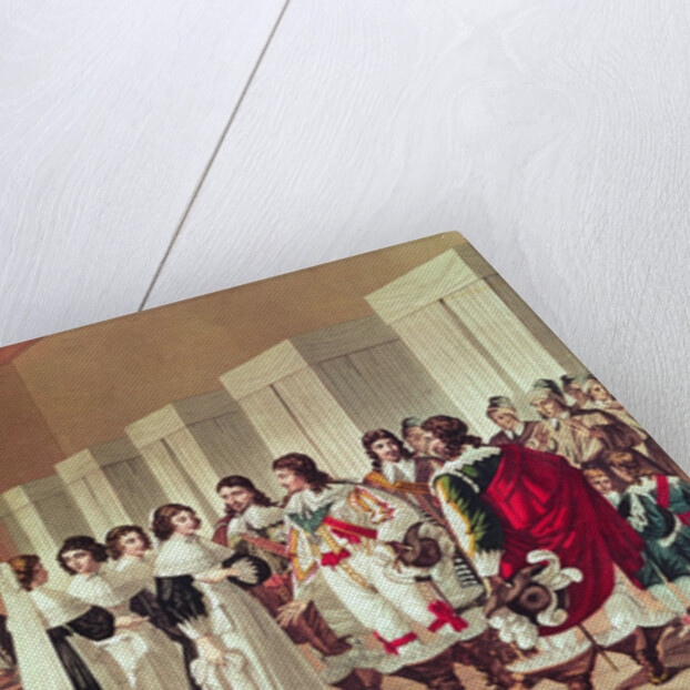 Meeting between Louis XIII and Marie-Louise Motier de la Fayette at l'Hotel-Dieu, Paris by Hippolyte Lecomte