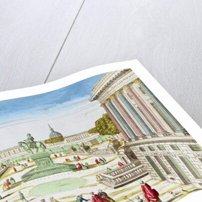 Perspective View of Place Louis XV from Porte Saint-Honore by French School