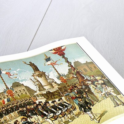 March-Past in the Place de la Republique, 14th July 1880 by French School
