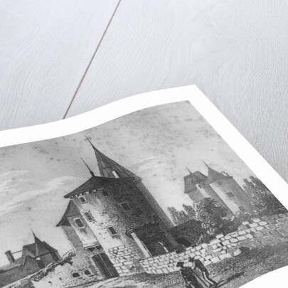 View of the Chateau de Montaigne by Jean Jerome Baugean