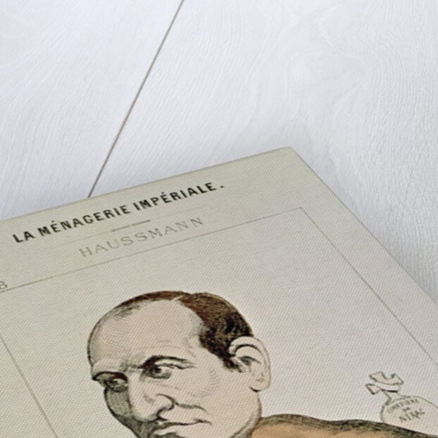 Caricature of Baron Georges Eugene Haussmann as a Beaver by French School