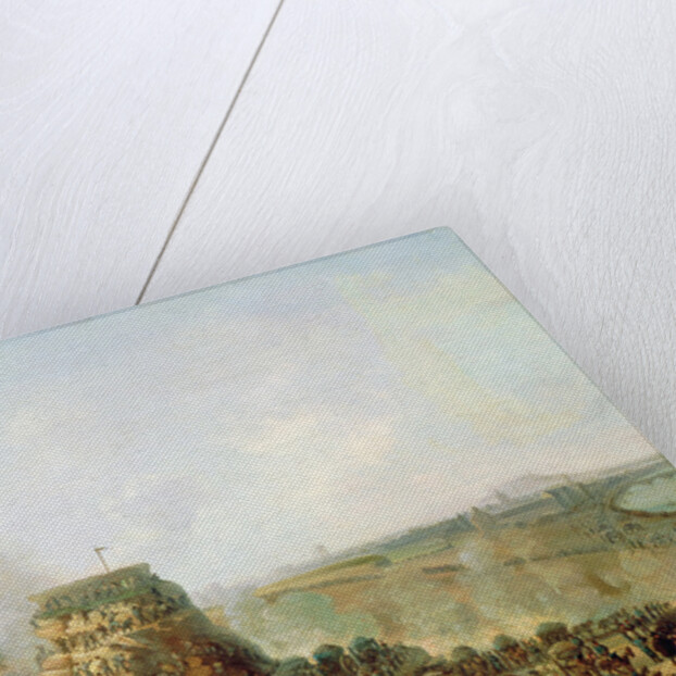 The Emperor Napoleon III and the Empress Eugenie visiting the Chaillot Hill, 1867 by Louis Moullin