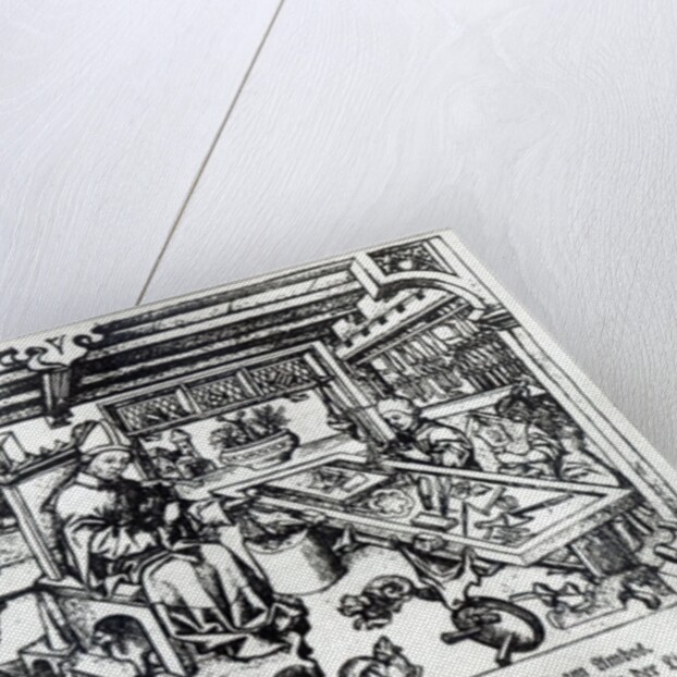 St. Eligius as a goldsmith in his workshop, c.1450 by Master of the Gardens of Love