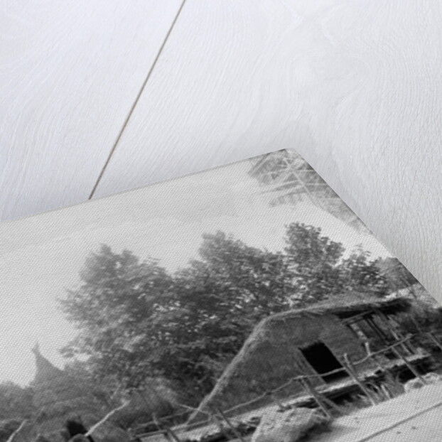 Lakeside village at the Universal Exhibition of 1889 in Paris, architect Charles Garnier by Adolphe Giraudon