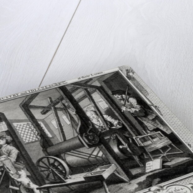 Industry and Idleness, The Fellow 'Prentices at their Looms by William Hogarth