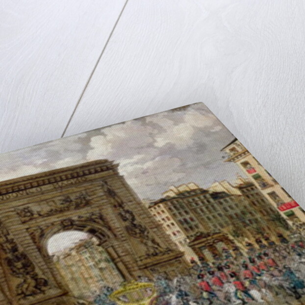 Procession of Pope Pius VII in Paris, 28th November 1804 by French School