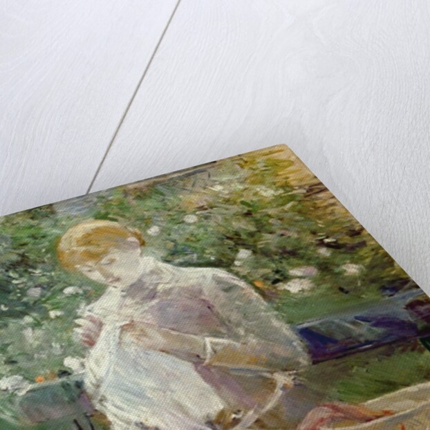 Pasie sewing in Bougival's Garden, 1881 by Berthe Morisot