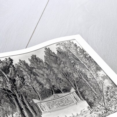 Jean-Jacques Rousseau's tomb at Ermenonville by Savigny Savigny