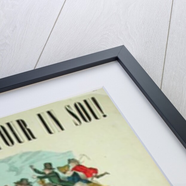 Poster advertising the gold mines in California by French School