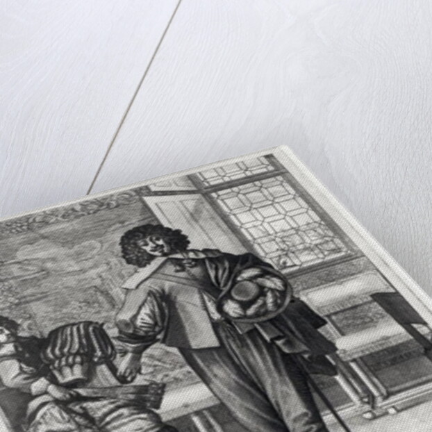 Courtier following the last royal edict in 1633 and his lacquey by Abraham Bosse